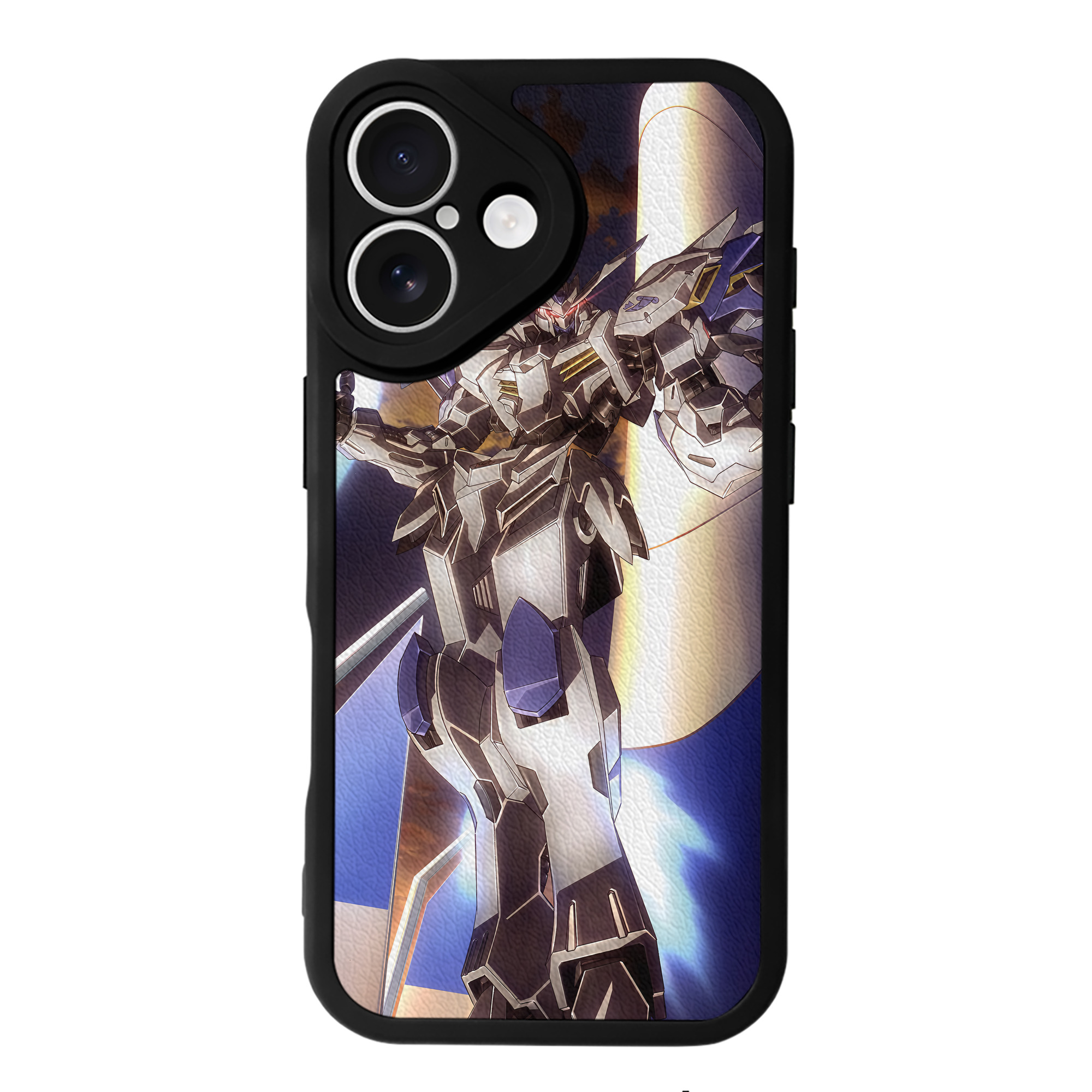 （画像用） 機動戦士ガンダム Mobile Suit Gundam 【iPhone 16シリーズ対応】シリコンスマホケース（レザー調） 材質：シリコン